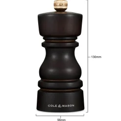 Cole u0026 Mason Cole & Mason London 13cm Beech Wood Pepper Mill - Dark Chocolate