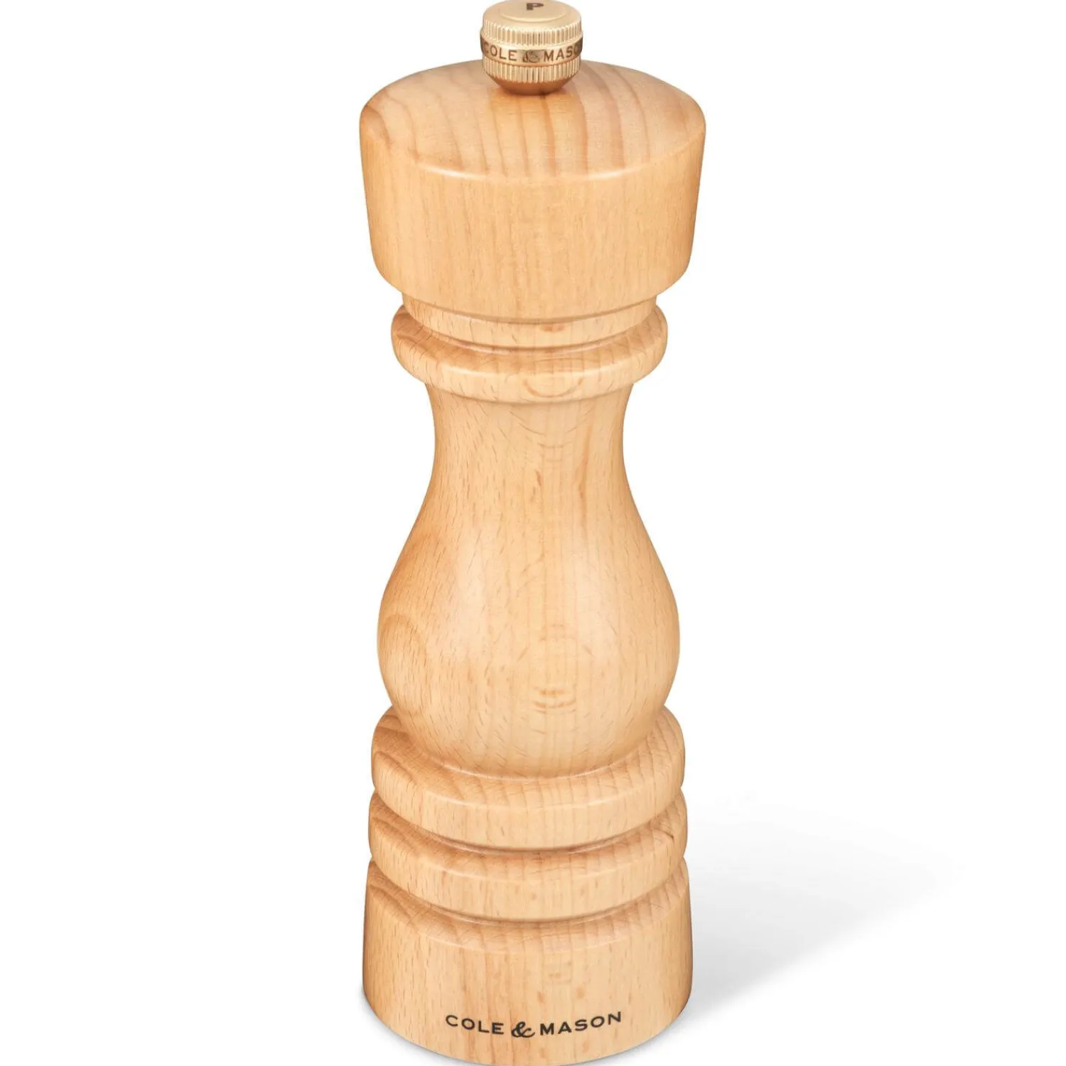 Cole u0026 Mason Cole & Mason London 18cm Beech Wood Pepper Mill - Natural Beech