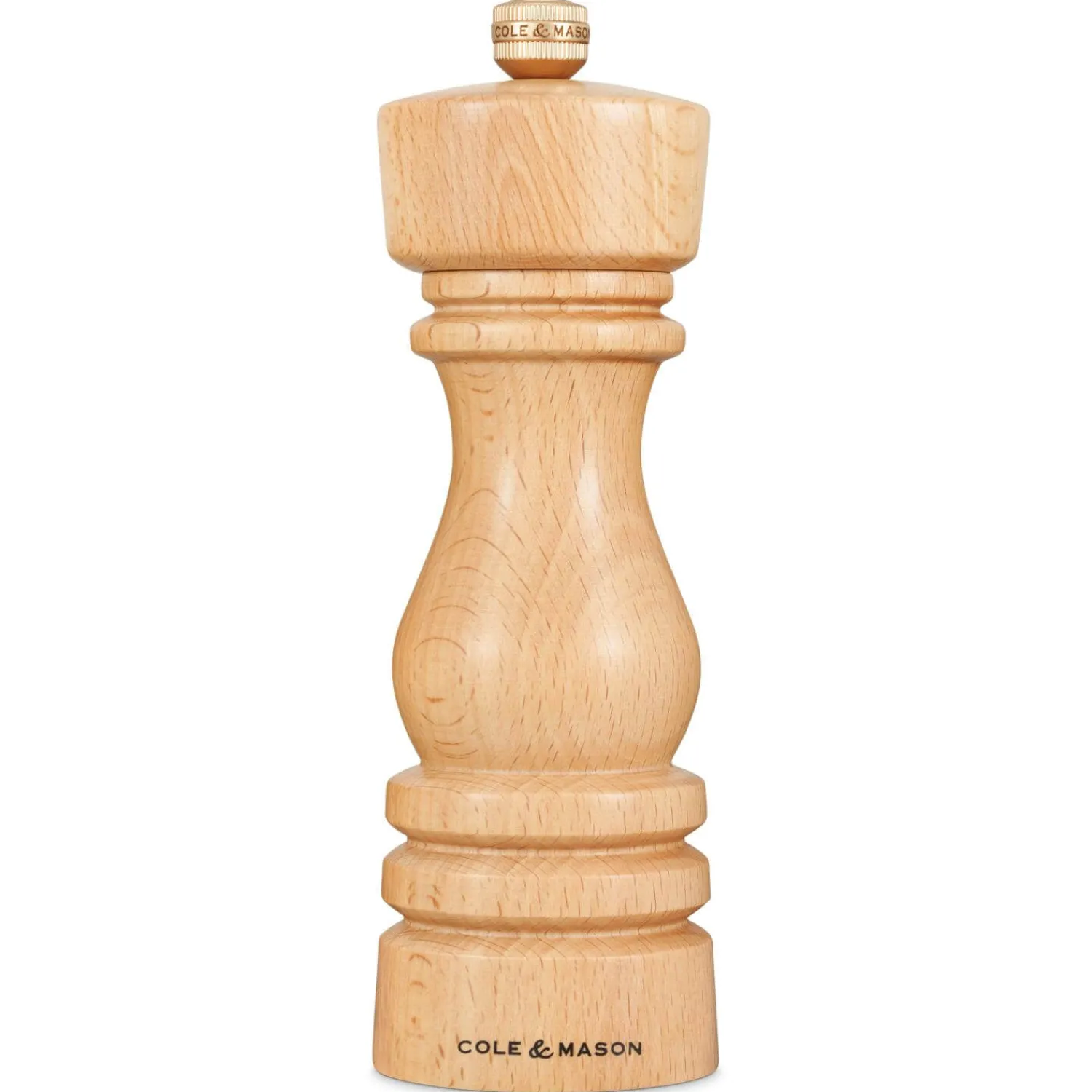 Cole u0026 Mason Cole & Mason London 18cm Beech Wood Salt Mill - Natural Beech