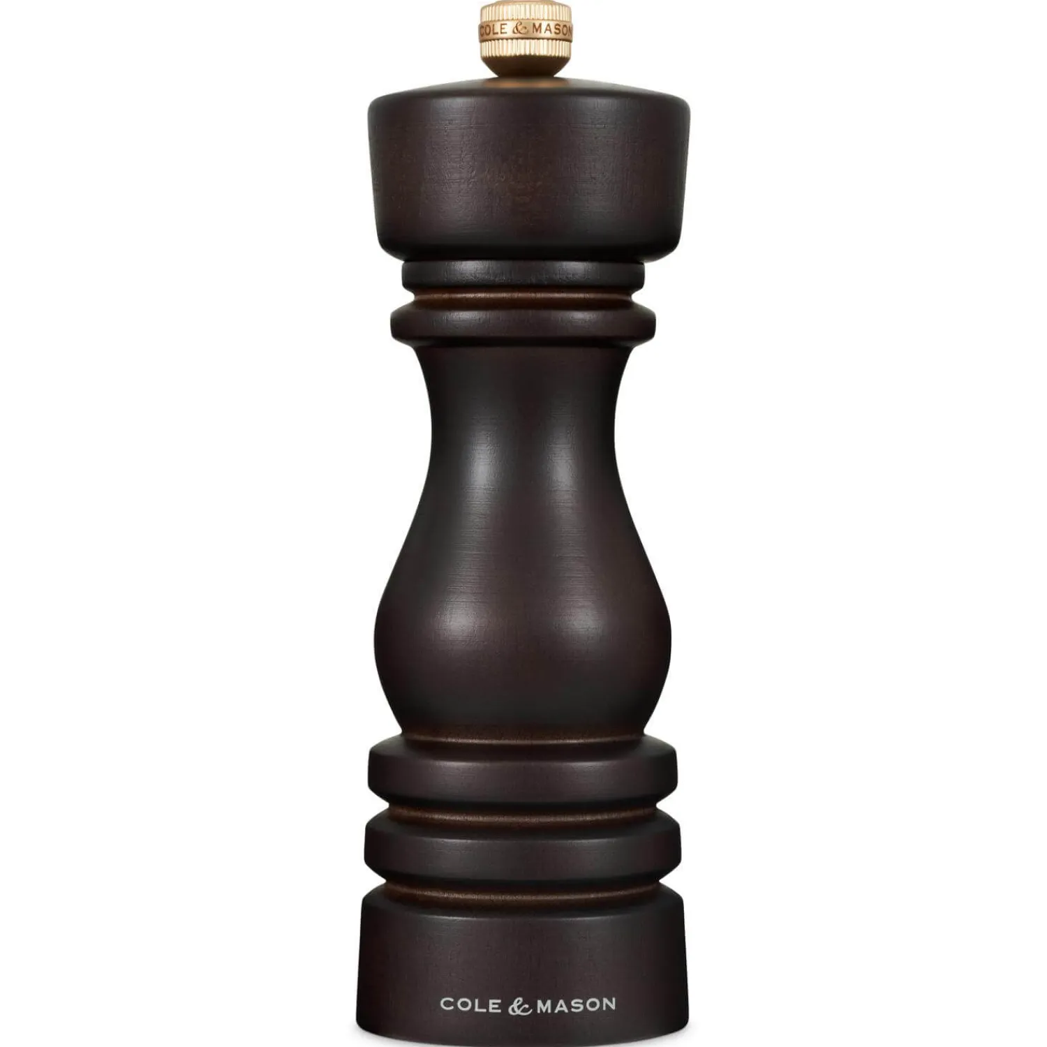 Cole u0026 Mason Cole & Mason London 18cm Beech Wood Pepper Mill - Chocolate