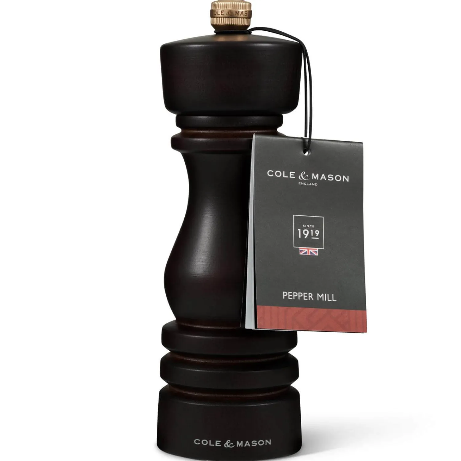Cole u0026 Mason Cole & Mason London 18cm Beech Wood Pepper Mill - Chocolate
