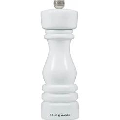 Cole u0026 Mason Cole & Mason London 18cm Beech Wood Salt Mill - Gloss White