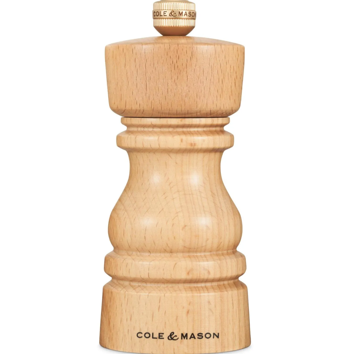 Cole u0026 Mason Cole & Mason London 13cm Beech Wood Salt Mill - Natural Beech