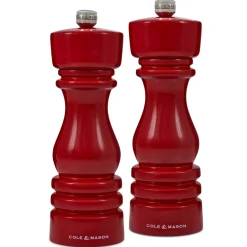 Cole u0026 Mason Cole & Mason London 18cm Salt & Pepper Mill Set - Red Gloss