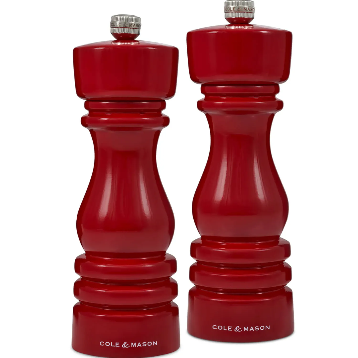 Cole u0026 Mason Cole & Mason London 18cm Salt & Pepper Mill Set - Red Gloss