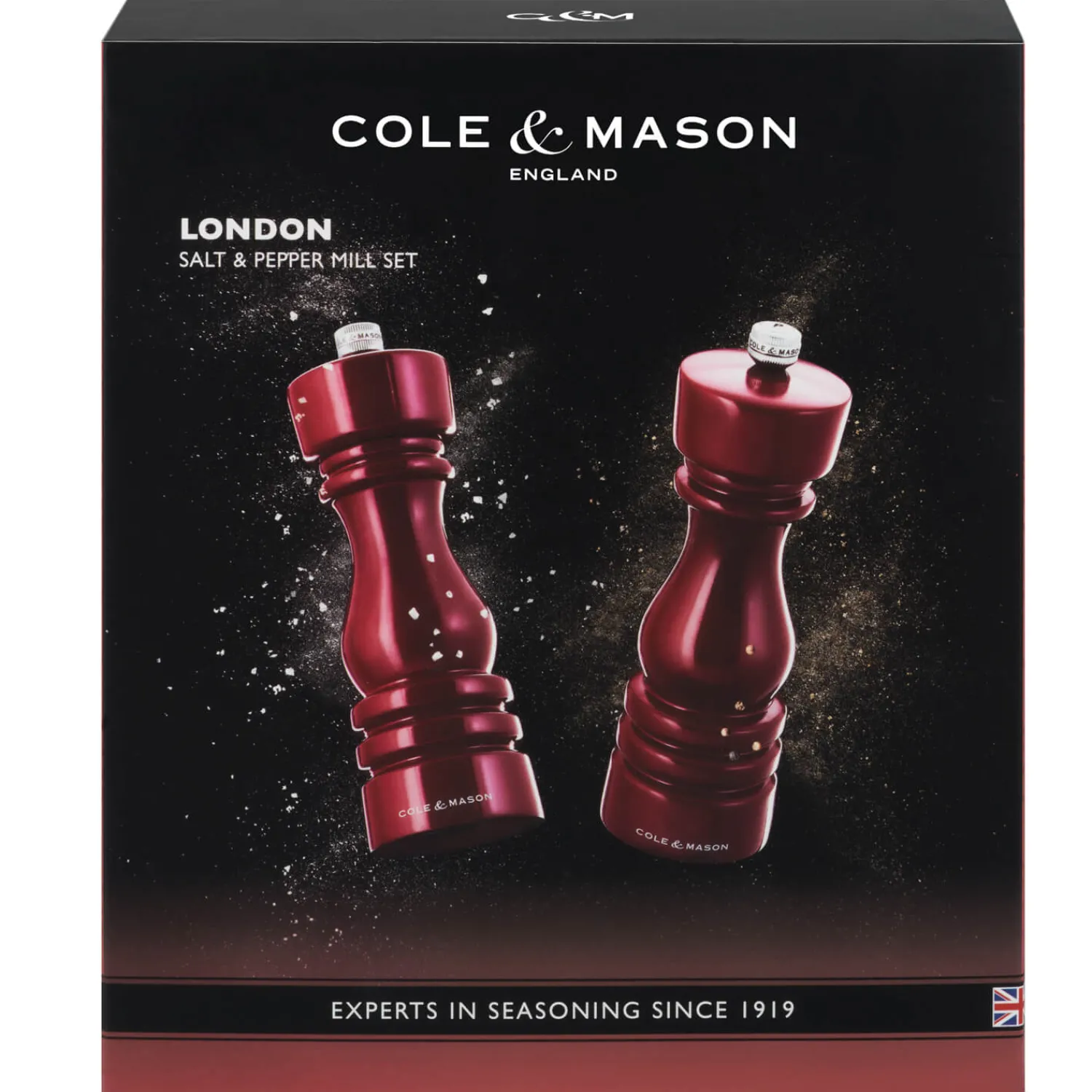 Cole u0026 Mason Cole & Mason London 18cm Salt & Pepper Mill Set - Red Gloss