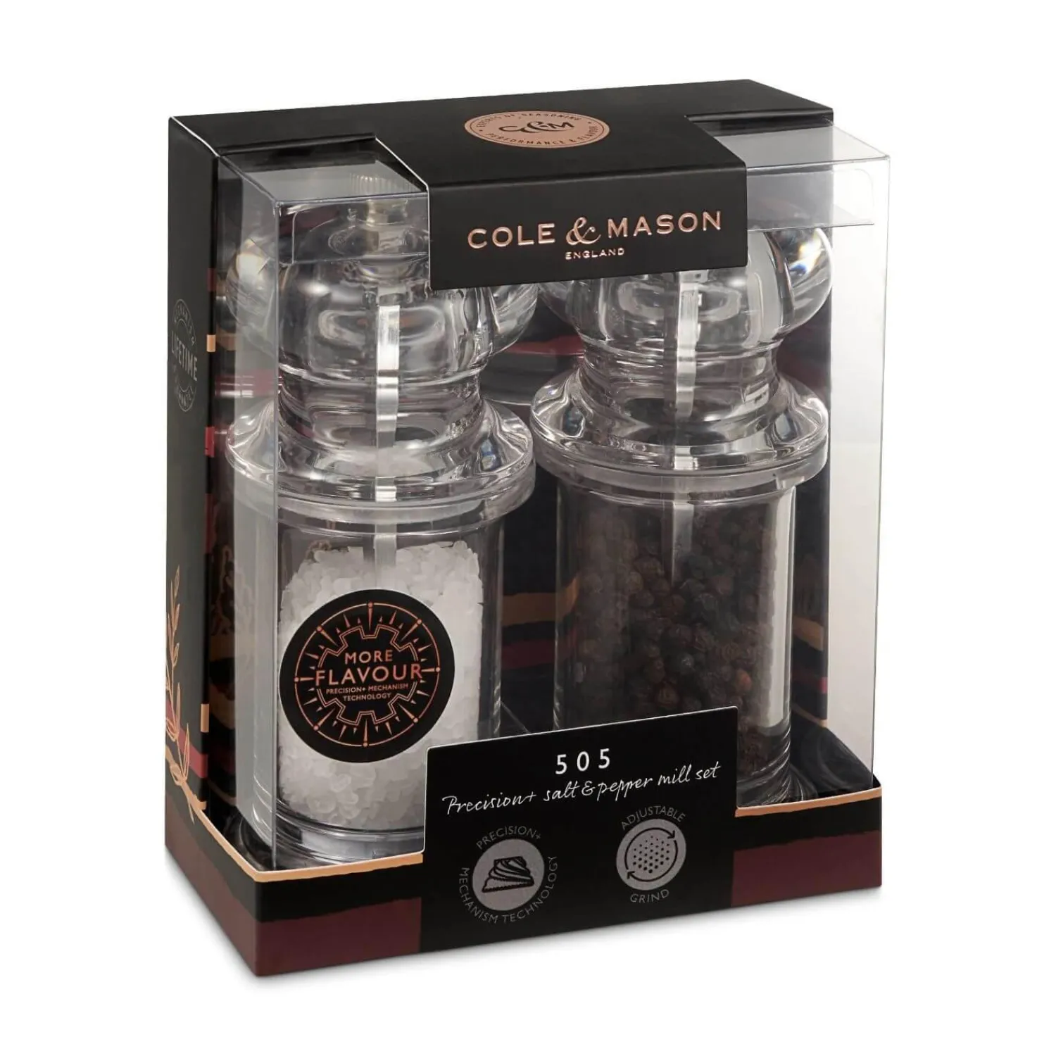 Cole u0026 Mason Cole & Mason Precision 505 Acrylic Salt & Pepper Mill Set
