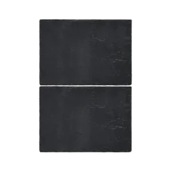 Creative Tops Naturals 2 Piece Rectangle Placemat Set - Slate