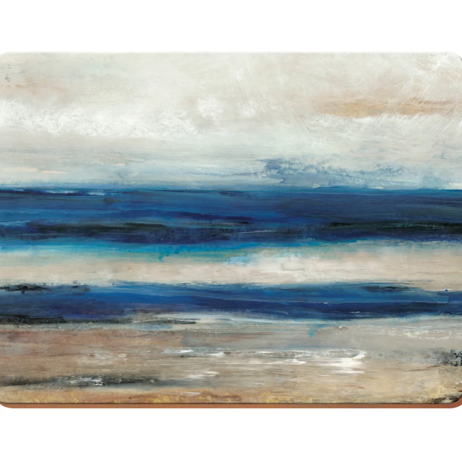 Creative Tops Set Of 4 Premium Placemats - Blue Abstract