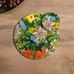 Creative Tops Set Of 4 Round Placemats - Floral