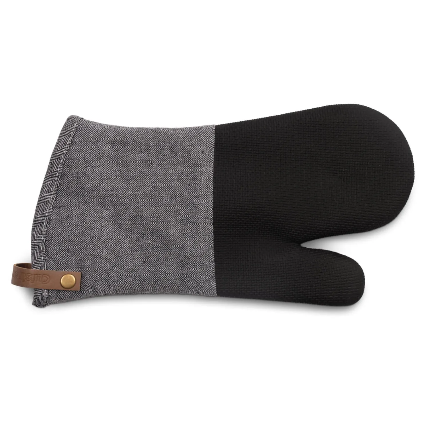 Cuisinart Neoprene Pack of 2 Oven Mitts - Herringbone Charcoal