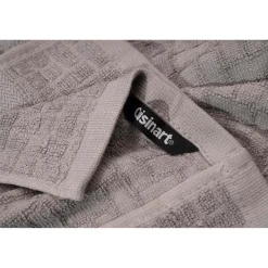 Cuisinart Pack of 2 Antimicrobial Professional Bamboo Sculpted Tea Towel - Light Grey