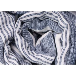 Cuisinart Pack of 2 Antimicrobial Professional Fouta Yarn Dye Tea Towel - Blue Stripe