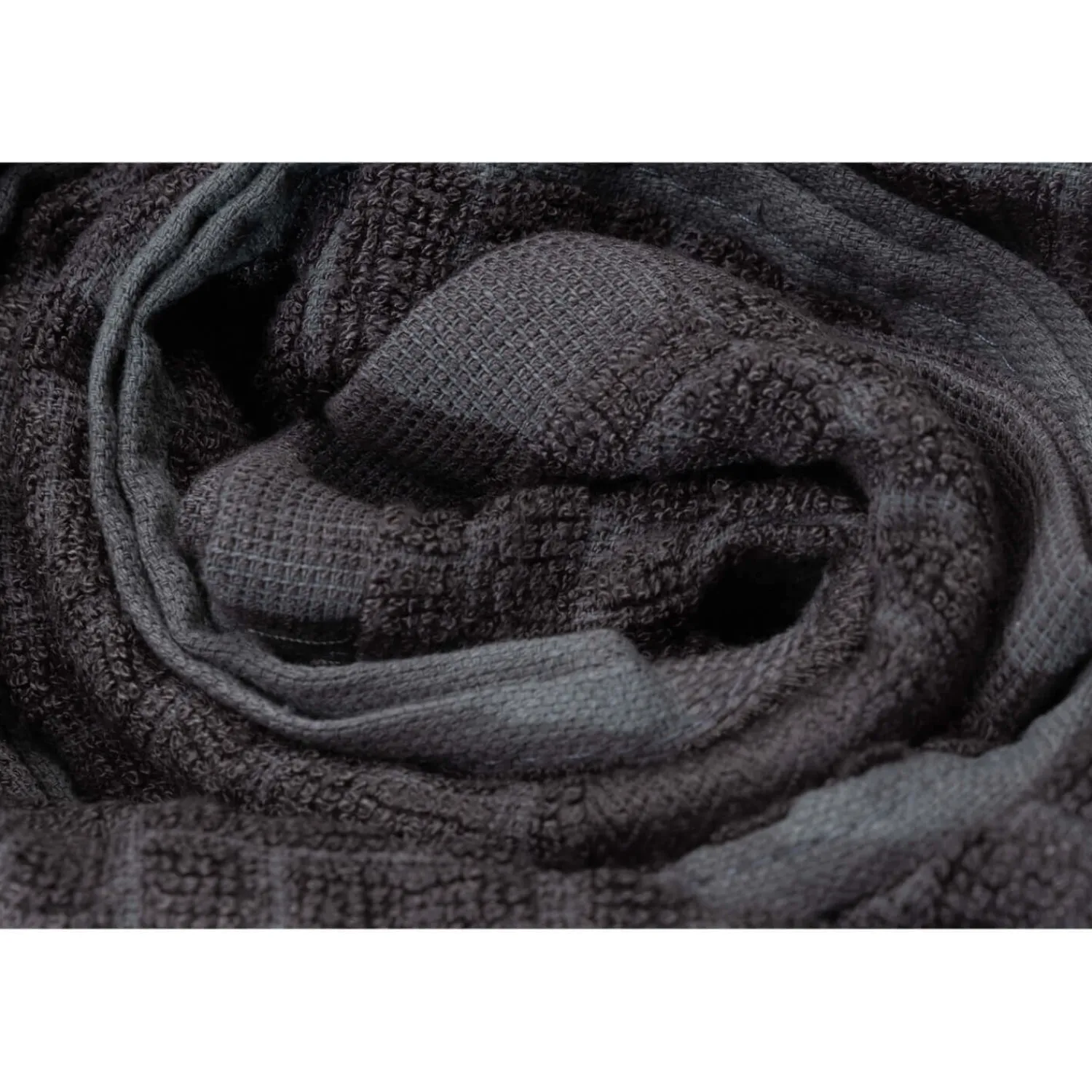 Cuisinart Pack of 2 Antimicrobial Professional Bamboo Sculpted Tea Towel - Charcoal