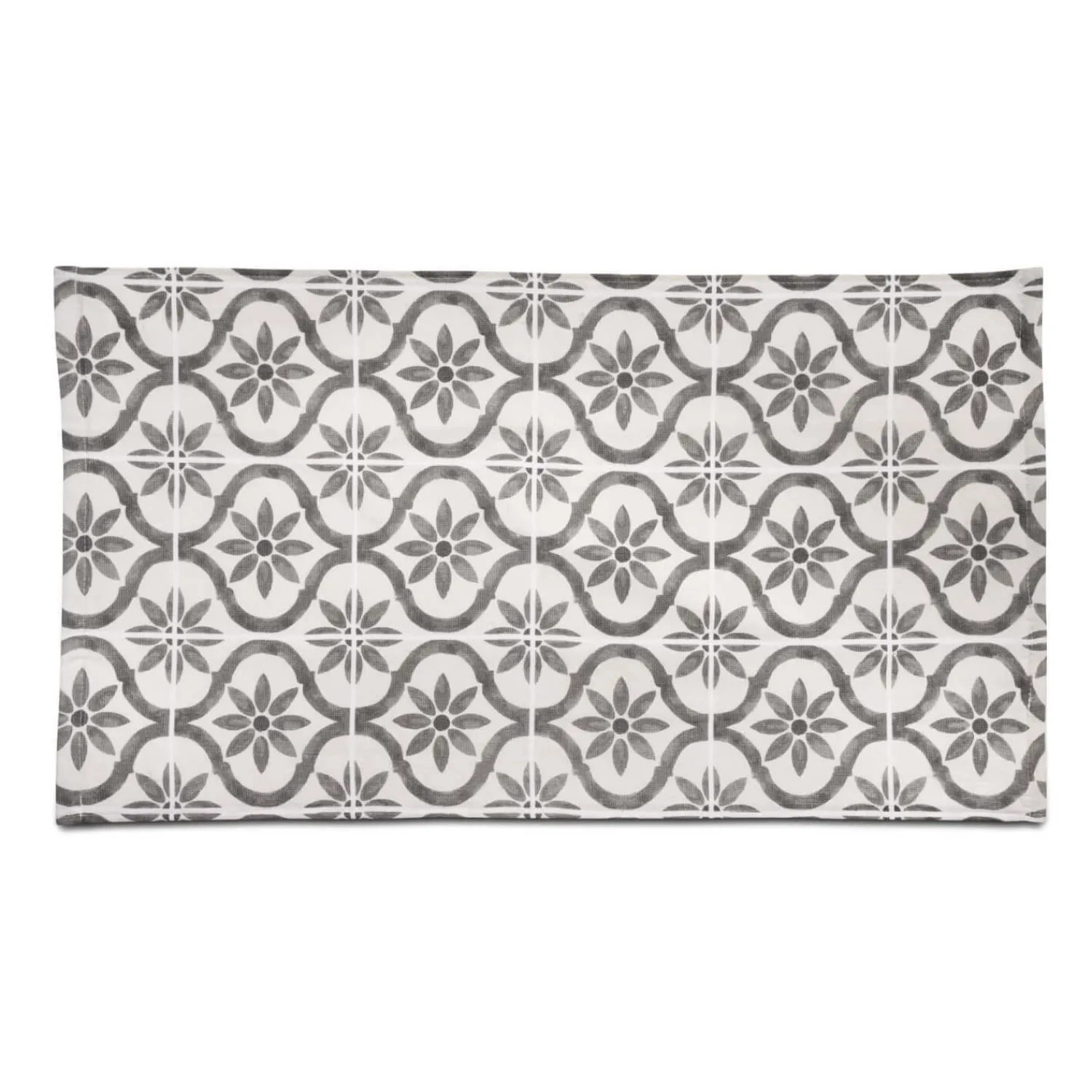 Cuisinart Pack of 2 Antimicrobial Professional Fouta Printed Tea Towel - Grey