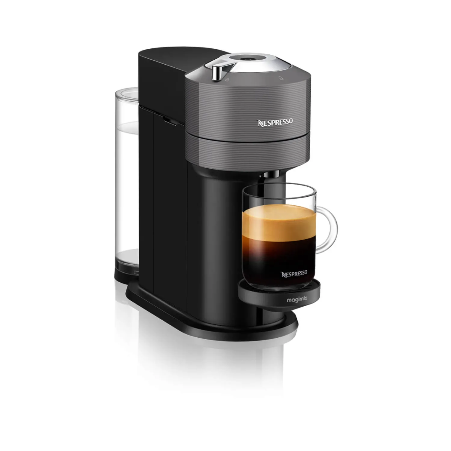 De'Longhi De'Longhi EN120.GYAE Nespresso Vertuo Next Coffee Machine + Aeroccino Milk Frother - Grey