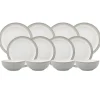 Denby Elements Light Grey Dinnerware Set - 12 Piece