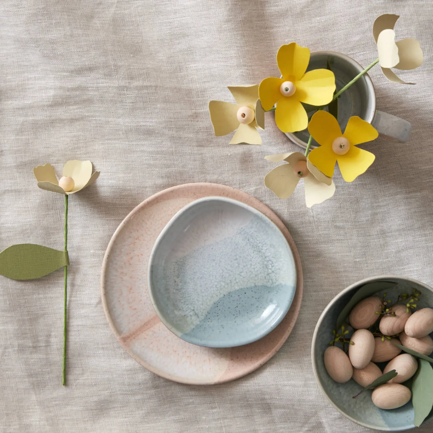 Denby Stoneware Kiln Accents 13cm Small Organic Dish - Light Blue