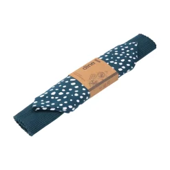 Sintra Dexam 100% Recycled Cotton Spotted Napkin & Placemat Set - Ink Blue