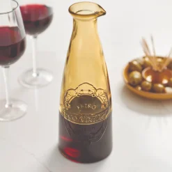 Sintra Dexam 100% Recycled Glass 1 Litre Carafe - Ochre