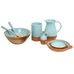 Sintra Dexam Glazed 3L Terracotta Jug - Duck Egg