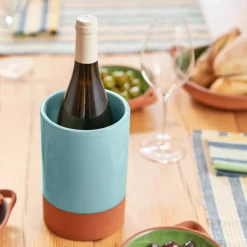 Sintra Dexam Glazed Terracotta Wine Cooler - Duck Egg