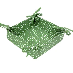Sintra Dexam Recycled Cotton Spotted Bread Basket - Green
