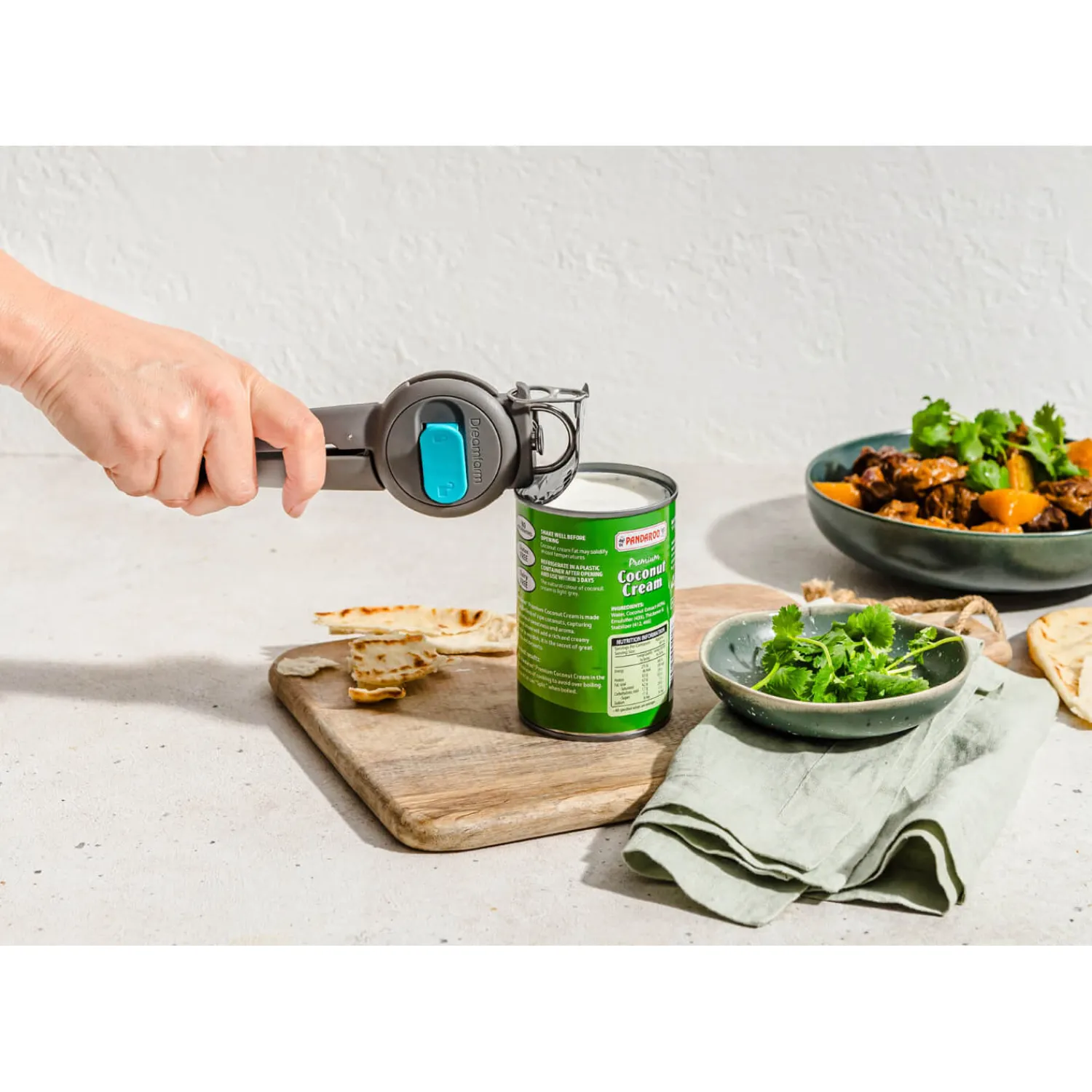DreamFarm Dopener 3-in-1 Can Opener - Grey