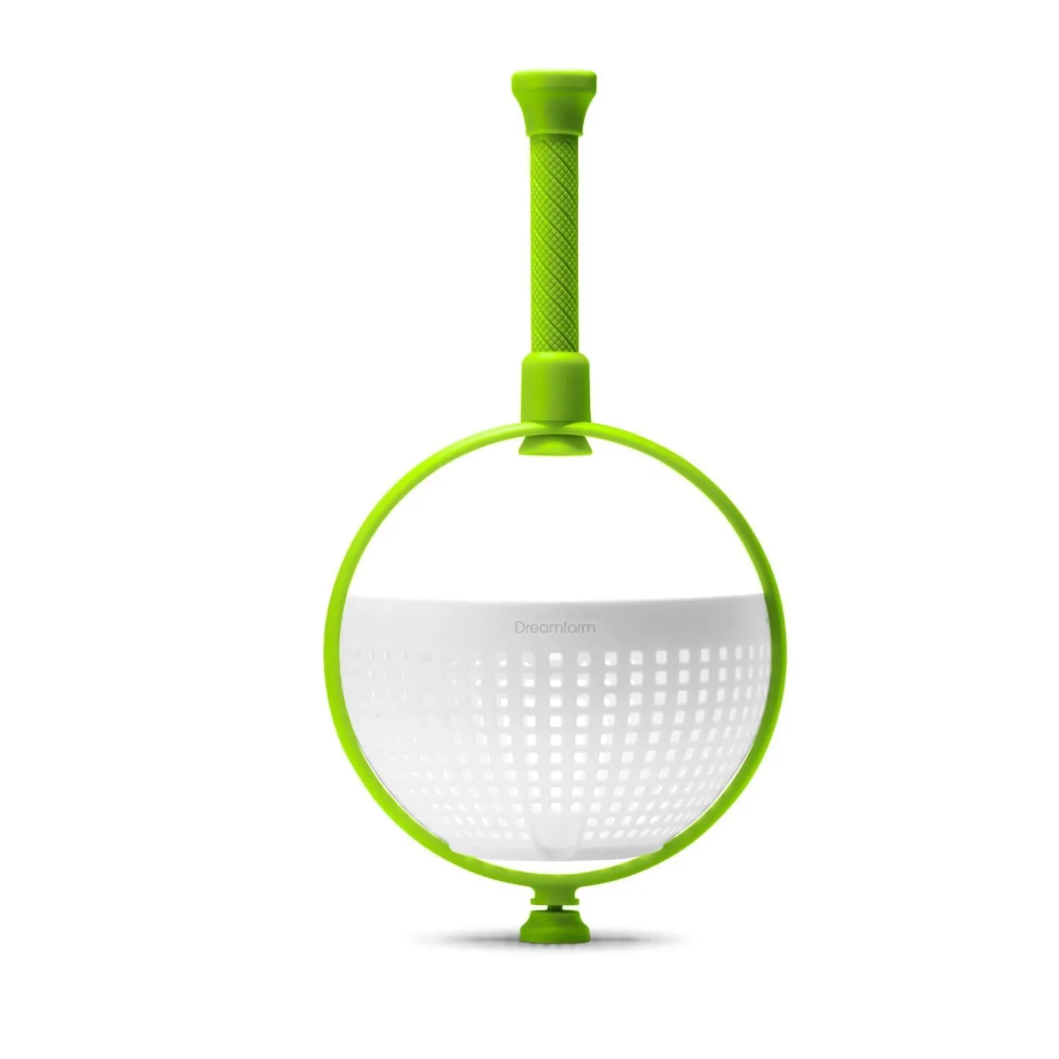 DreamFarm Spina Colander & Salad Spinner - Green & White