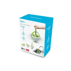 DreamFarm Spina Colander & Salad Spinner - Green & White