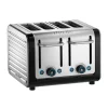 Dualit Architect 46505 4 Slot Toaster - Black & Brushed Stainless Steel