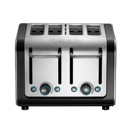 Dualit Architect 46505 4 Slot Toaster - Black & Brushed Stainless Steel