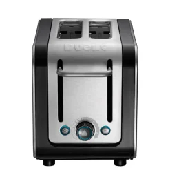 Dualit Architect 1.5 Litre Jug Kettle & 2 Slot Toaster Set - Black & Brushed Stainless Steel