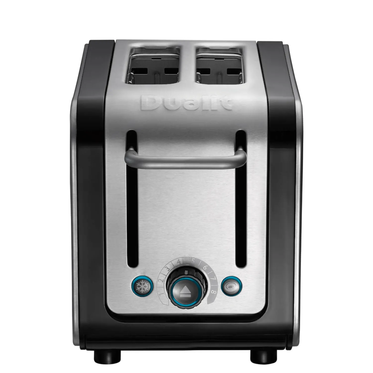 Dualit Architect 1.5 Litre Jug Kettle & 2 Slot Toaster Set - Black & Brushed Stainless Steel