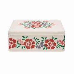 EMMA BRIDGEWATER Deep Rectangular Tin - Antique Roses