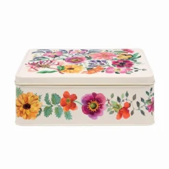 EMMA BRIDGEWATER Deep Rectangular Tin - Garden Flowers