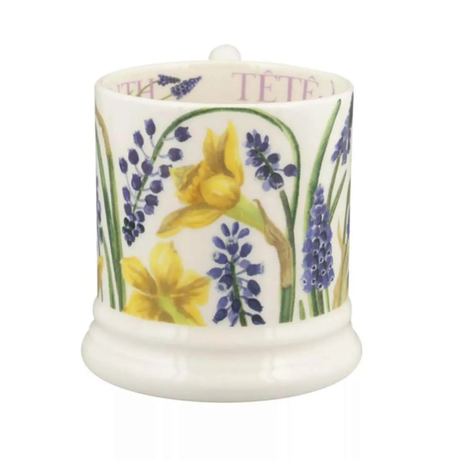 EMMA BRIDGEWATER Half Pint Mug - Tete-a-Tete & Grape Hyacinths