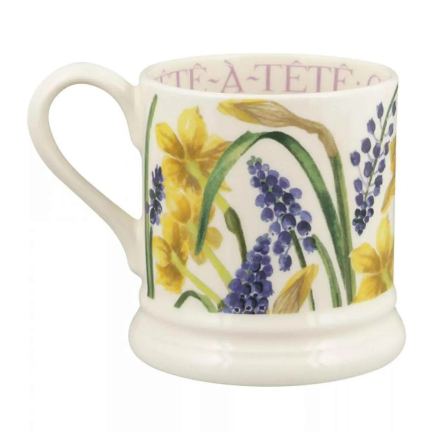 EMMA BRIDGEWATER Half Pint Mug - Tete-a-Tete & Grape Hyacinths