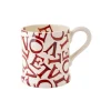 EMMA BRIDGEWATER Half Pint Mug - L.O.V.E - Polka Red
