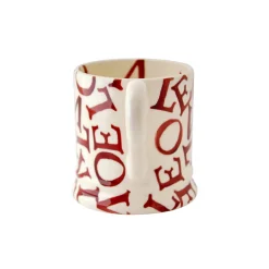 EMMA BRIDGEWATER Half Pint Mug - L.O.V.E - Polka Red