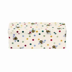 EMMA BRIDGEWATER Long Deep Rectangular Tin - Polka Bee