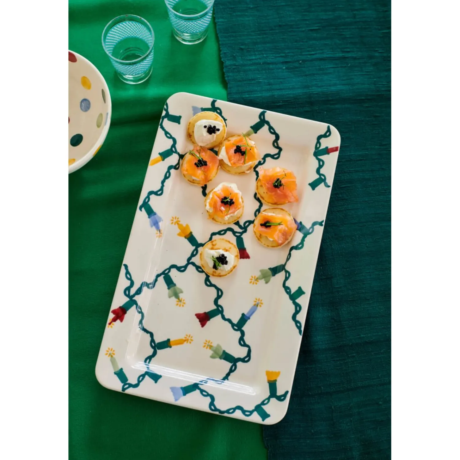 EMMA BRIDGEWATER Medium Oblong Platter - Fairy Lights