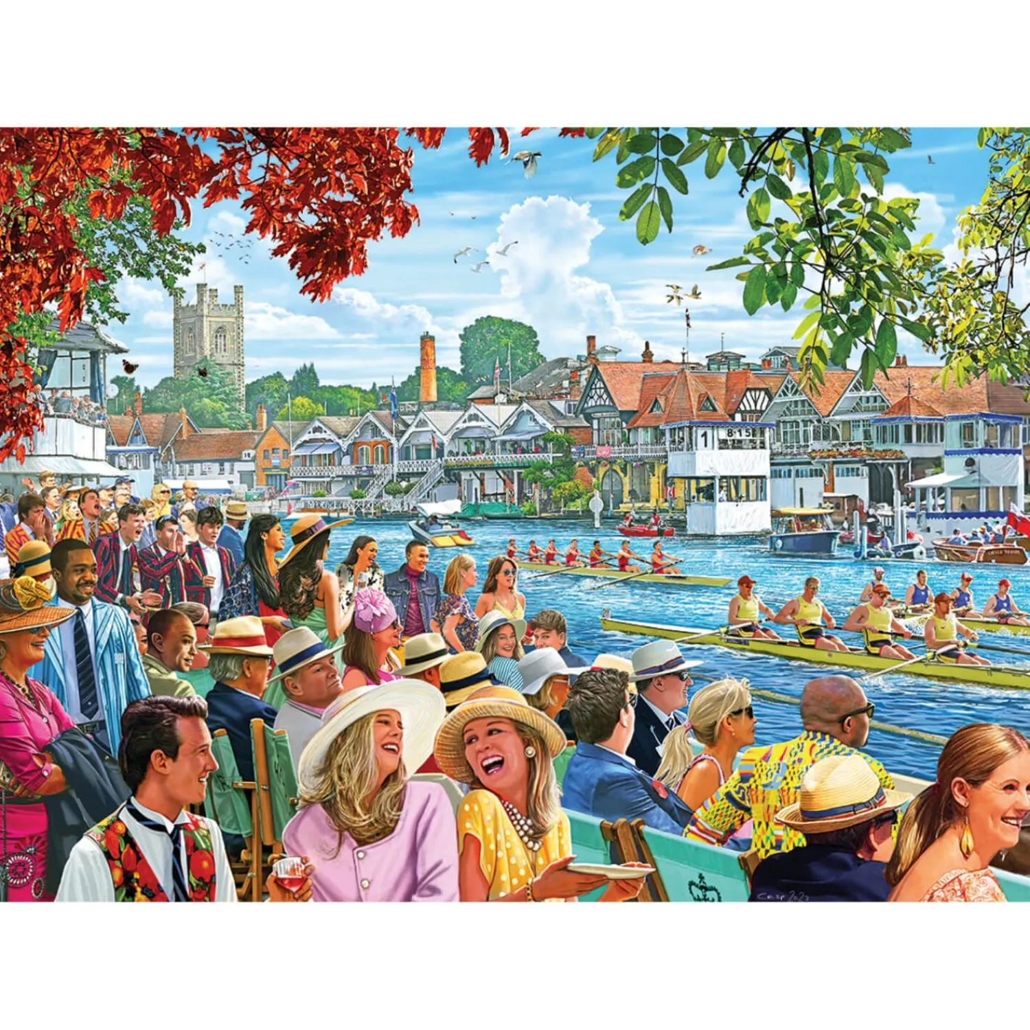 Gibsons 1000 Piece Jigsaw Puzzle - Rowing At The Regatta
