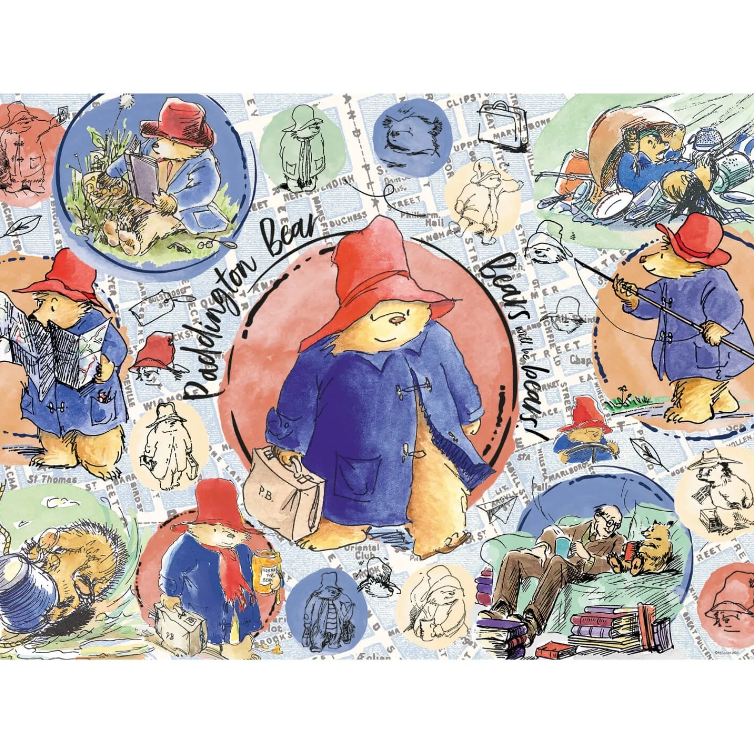 Gibsons 1000 Piece Jigsaw Puzzle - Paddington Bear - Bears Will Be Bears!