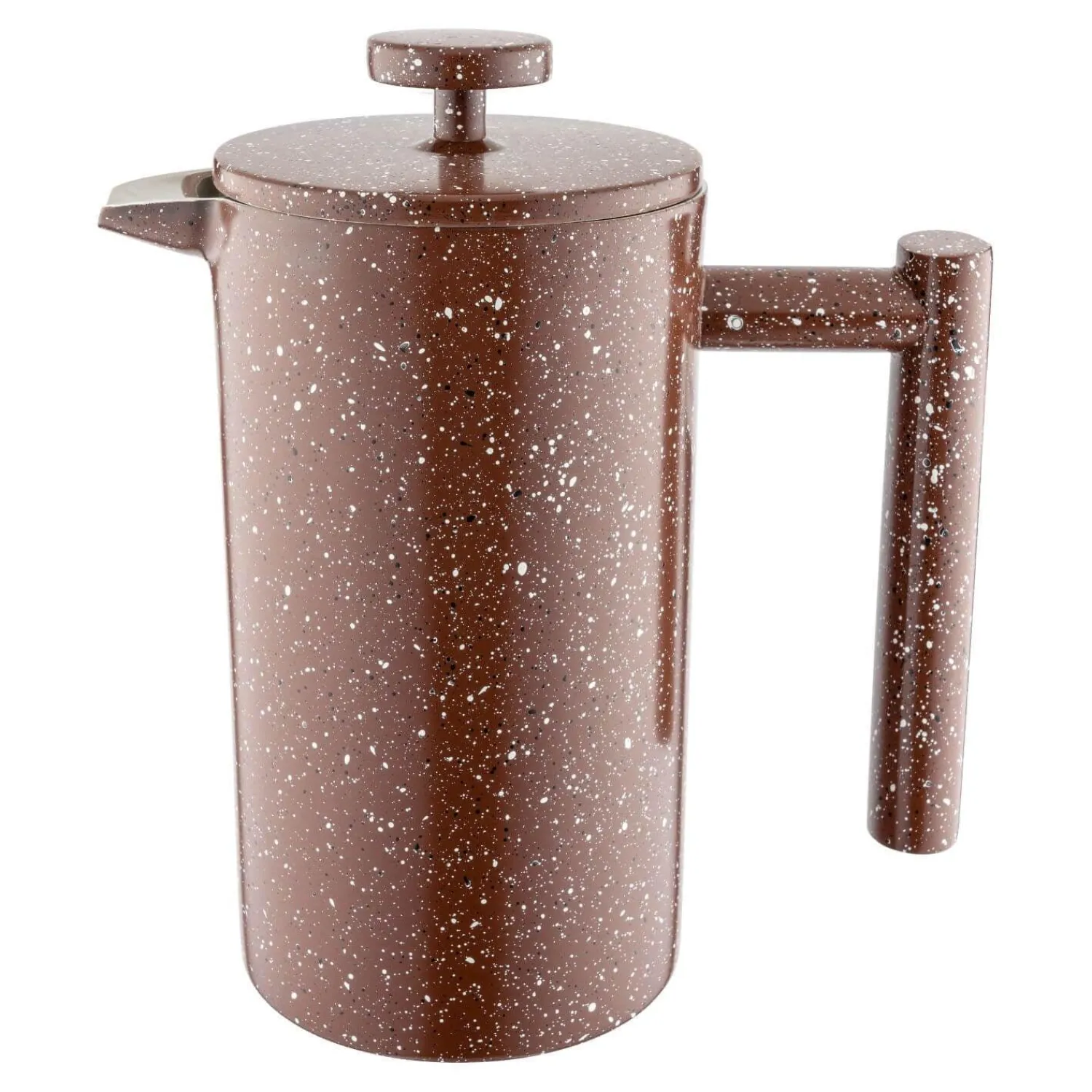 GRUNWERG 3 Cup Cafe Ole Tall Cafetiere - Red Granite