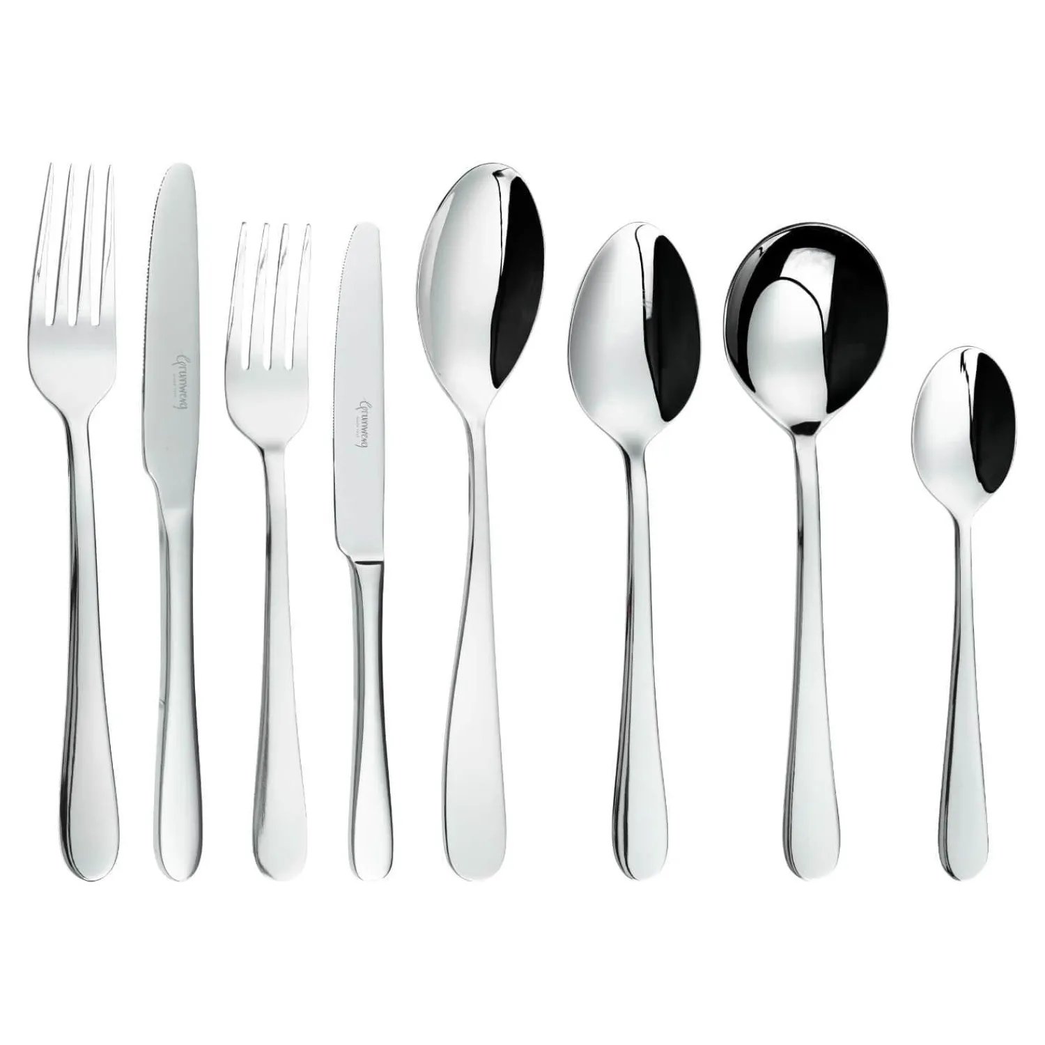 GRUNWERG Windsor 44 Piece Cutlery Set - Silver