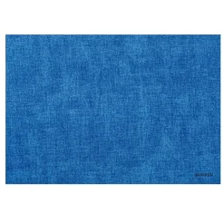 GUZZINI Tiffany Reversible Faux Leather Fabric Placemat - Clear Light Blue
