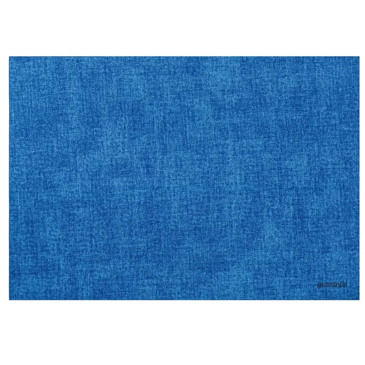GUZZINI Tiffany Reversible Faux Leather Fabric Placemat - Clear Light Blue