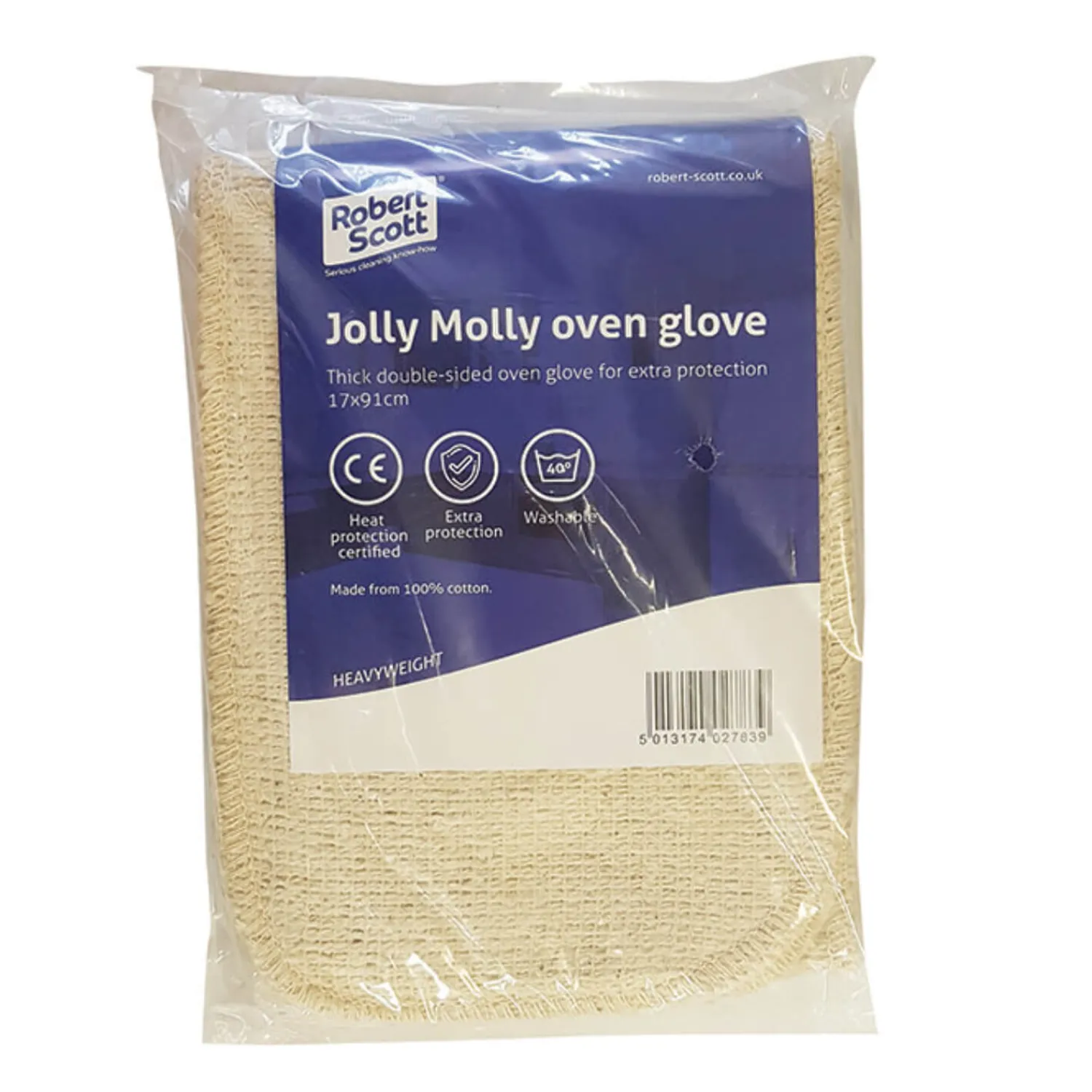 Not specified Jolly Molly 100% Cotton Double Oven Glove - 17cm x 91cm