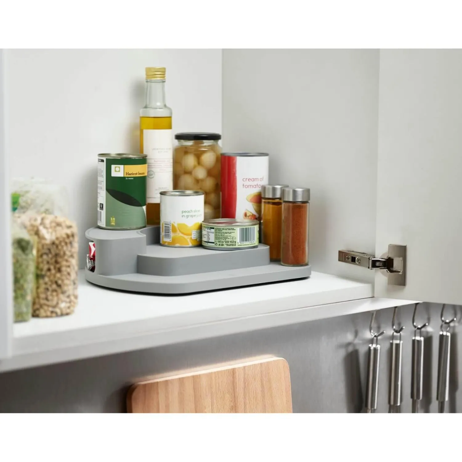 Joseph Joseph Cupboard Store Rotating Organsier - Grey